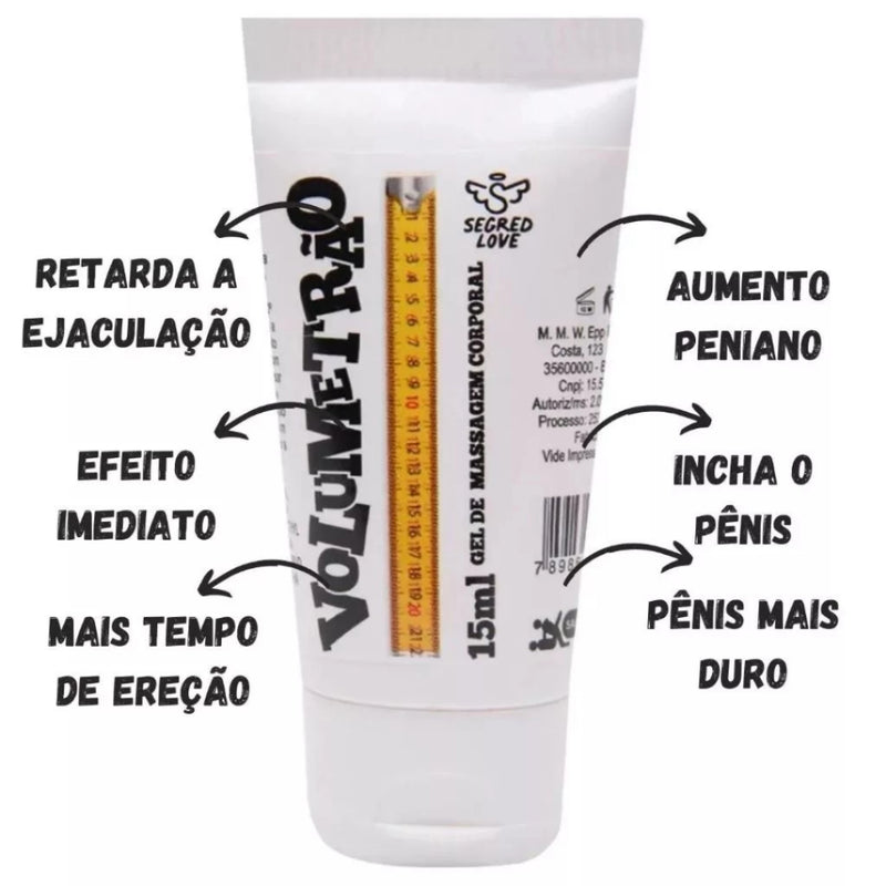 Gel Volumetrão - Mais Volume, Mais Ereção e Mais Prazer | Aprovado pela ANVISA
